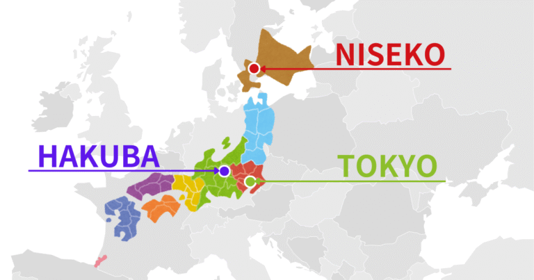 Where can I see a Hakuba or Niseko map?