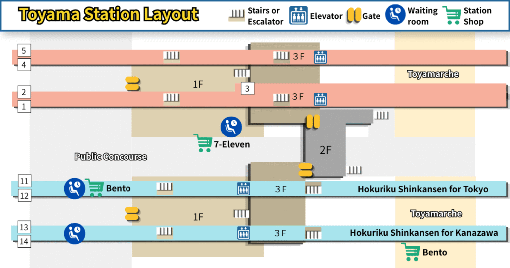 Toyama Station Layout