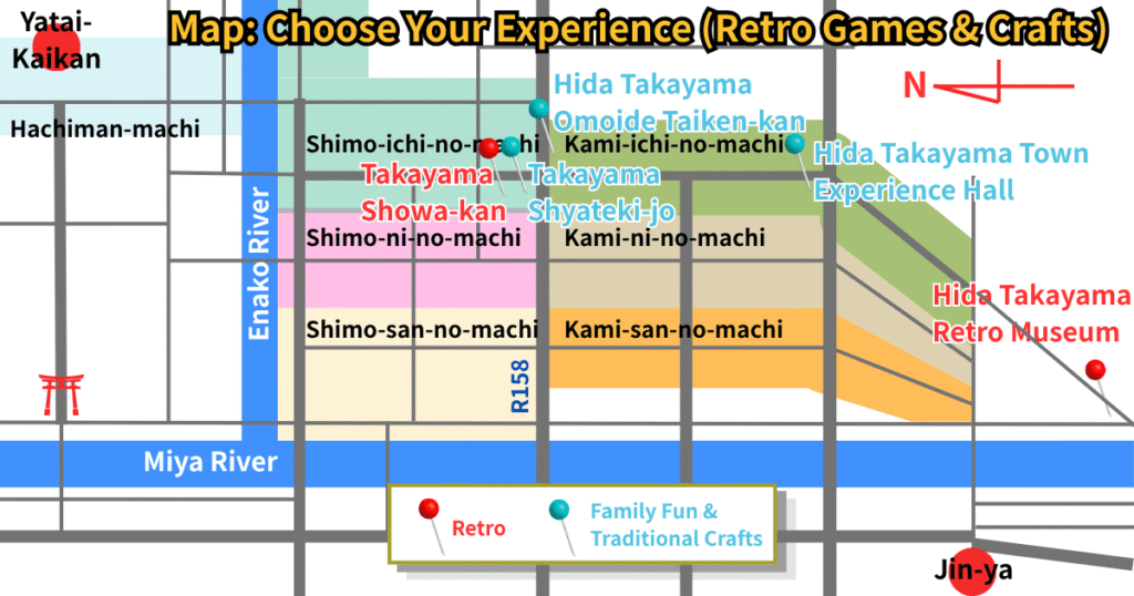 Map: 10. Choose Your Experience (Retro Games & Crafts)