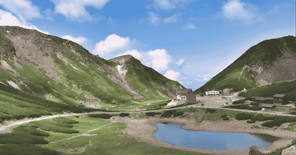 Summer scenery of Tatamidaira on the Norikura Skyline