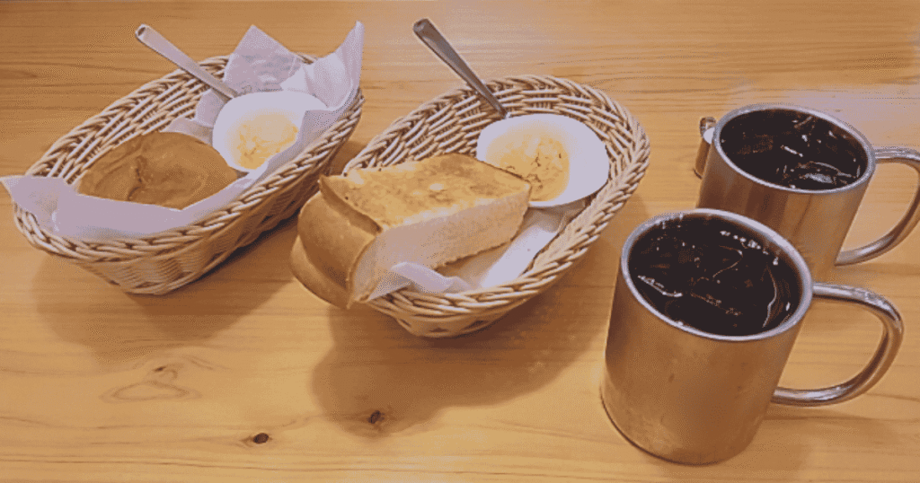 The morning set at Komeda’s Coffee, a chain that got its start in Nagoya.